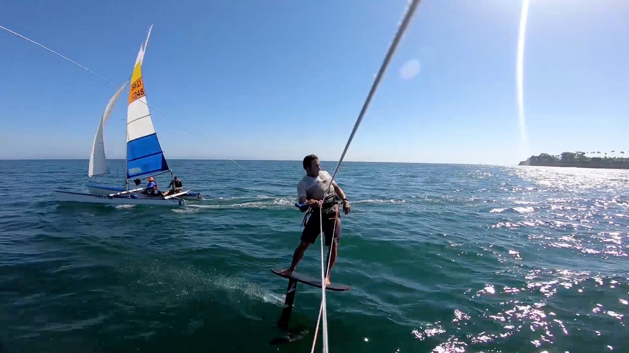 Patrick Rebstock foiling in California